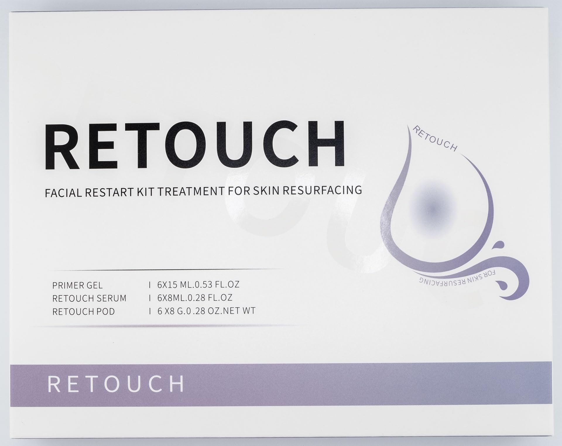 Generic Retouch Pods serum after treatment provides hydrating aftercare.