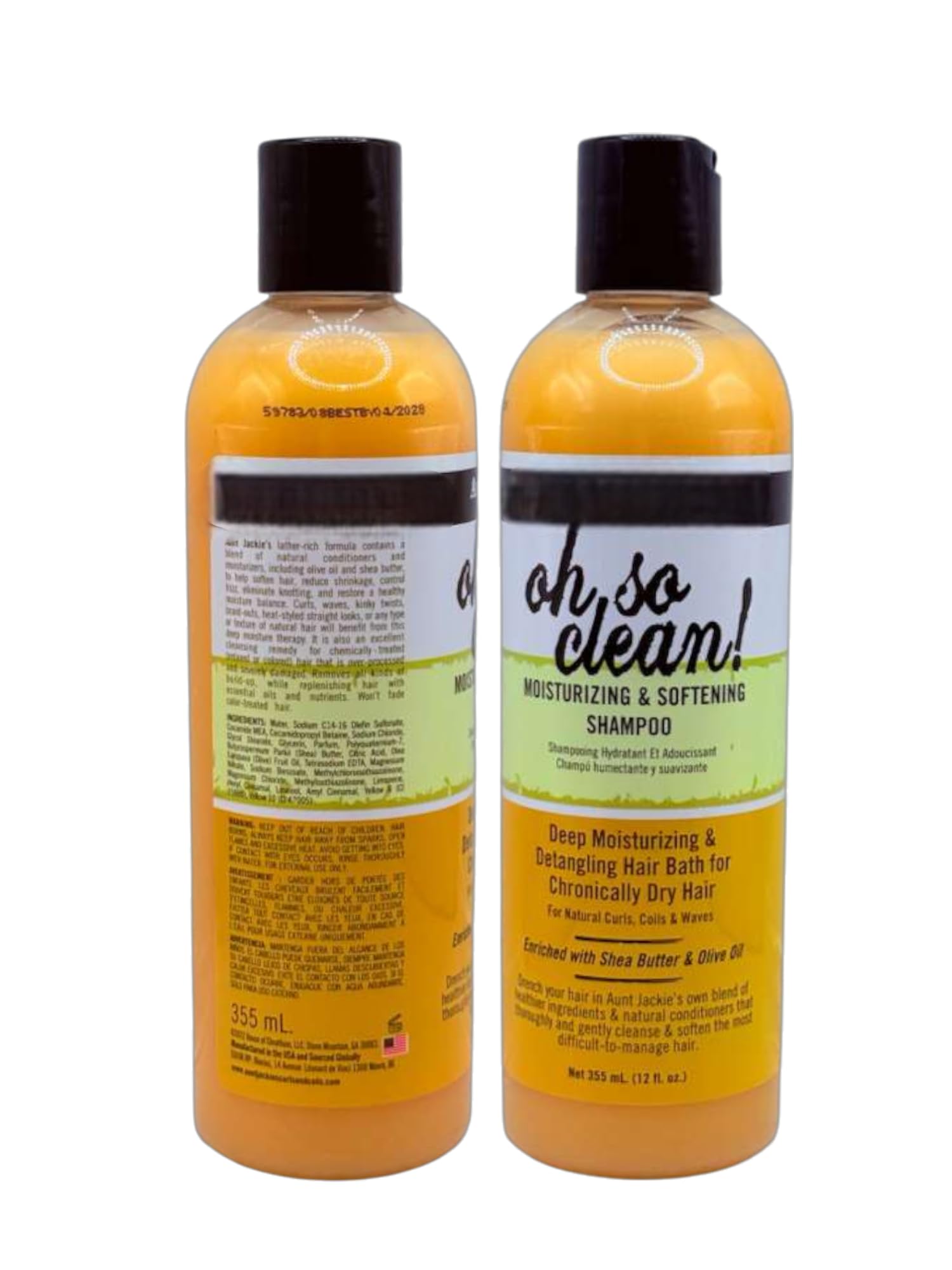 Generic Oh So Clean shampoo lather close-up highlighting gentle cleansing that supports softness