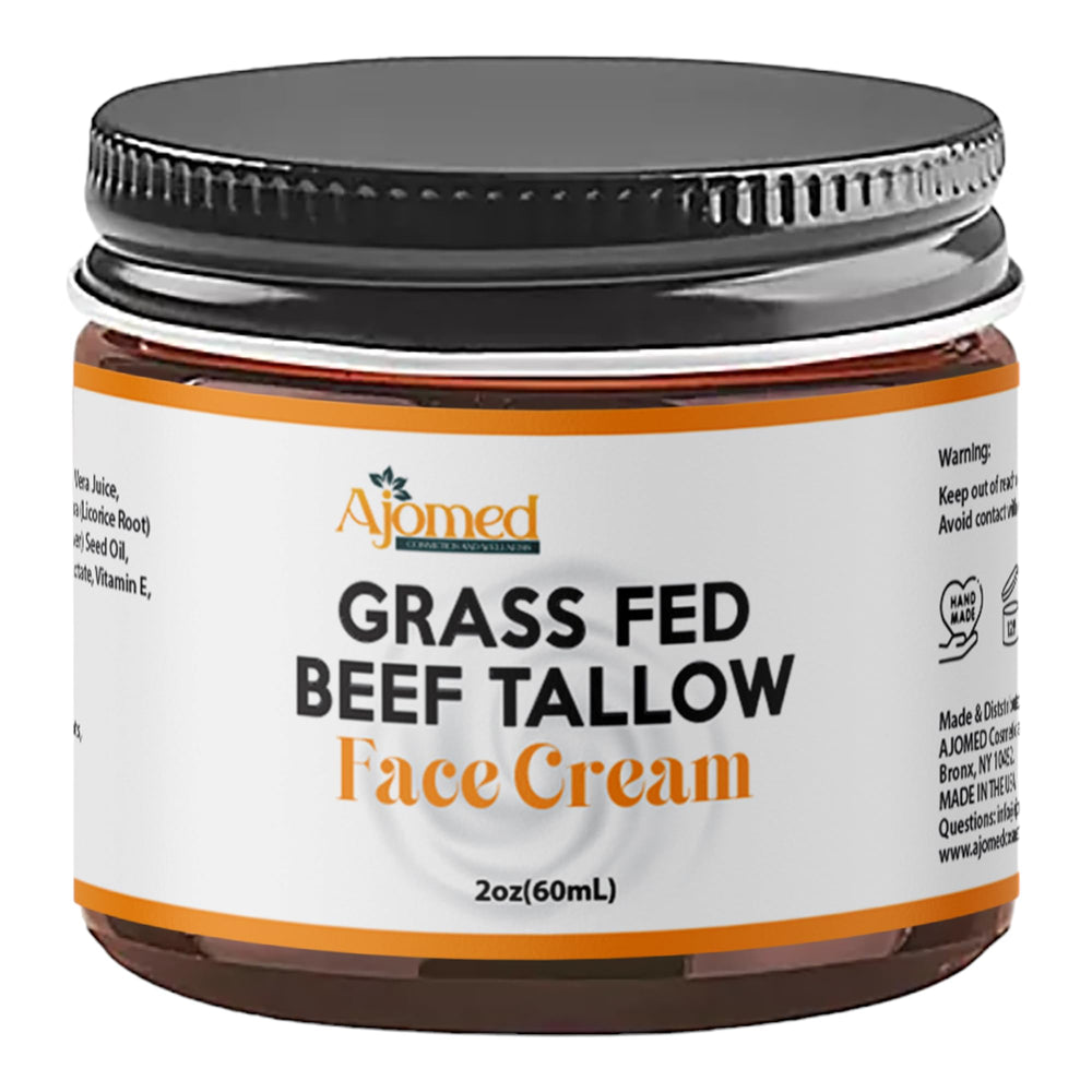 Generic Tallow Face Moisturizer jar with lavender vanilla scent nourishes dry skin.