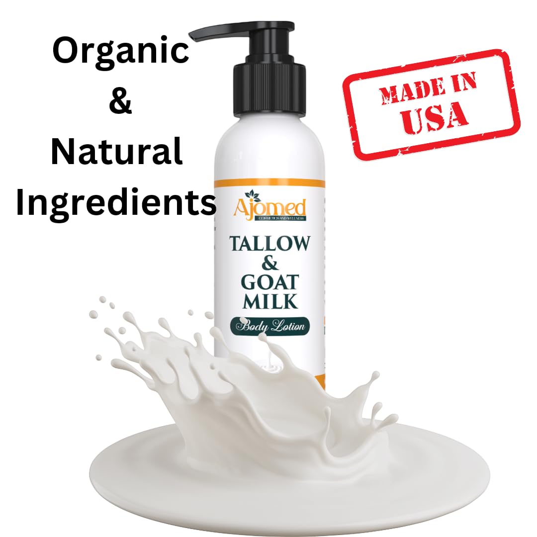 Sustainable packaging on Generic Tallow Goat Milk Lotion signals eco-friendly choice.