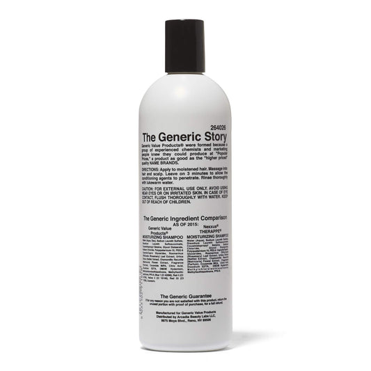 Generic Value Products Moisturizing Shampoo uses natural repairing herbs to nourish and soften hair.