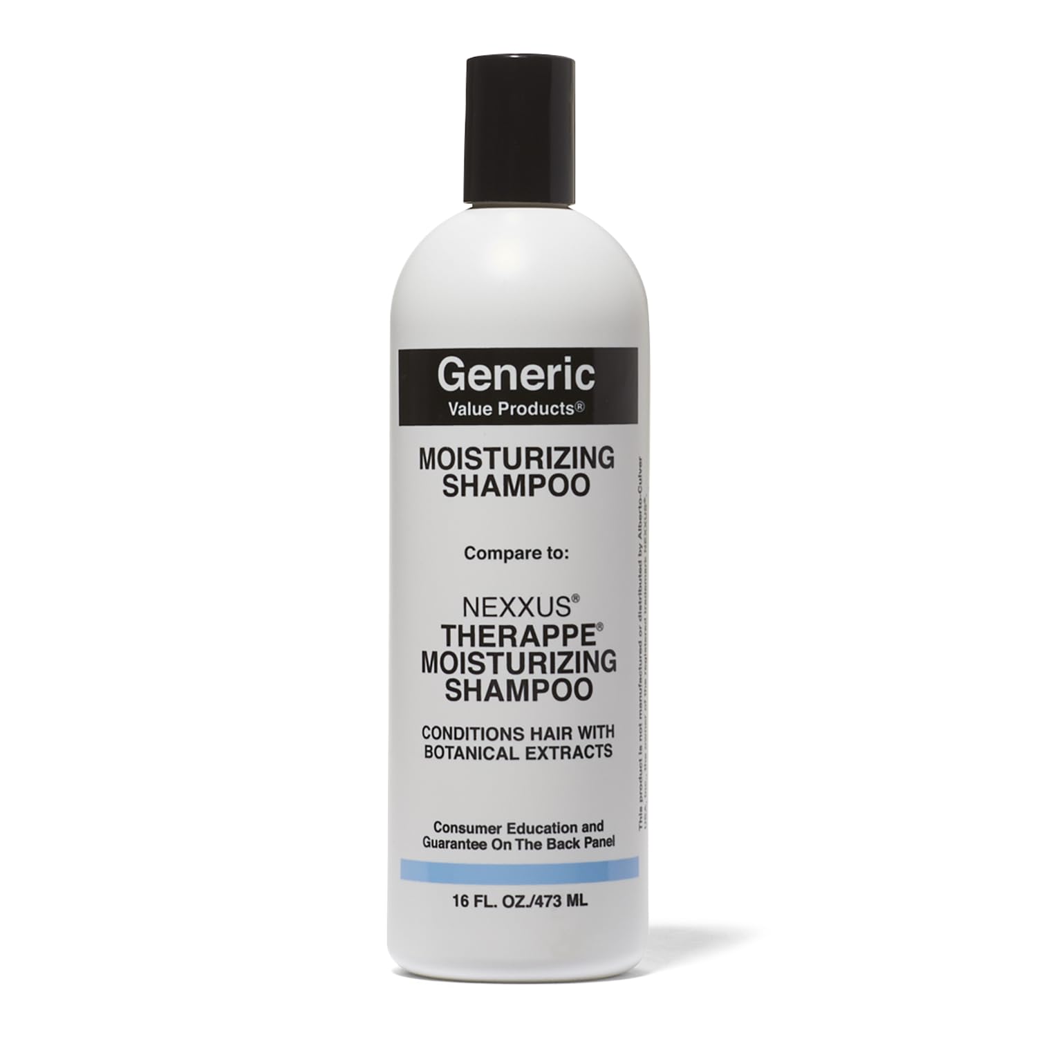 Generic Value Products Moisturizing Shampoo protects hair from sun damage while maintaining moisture.