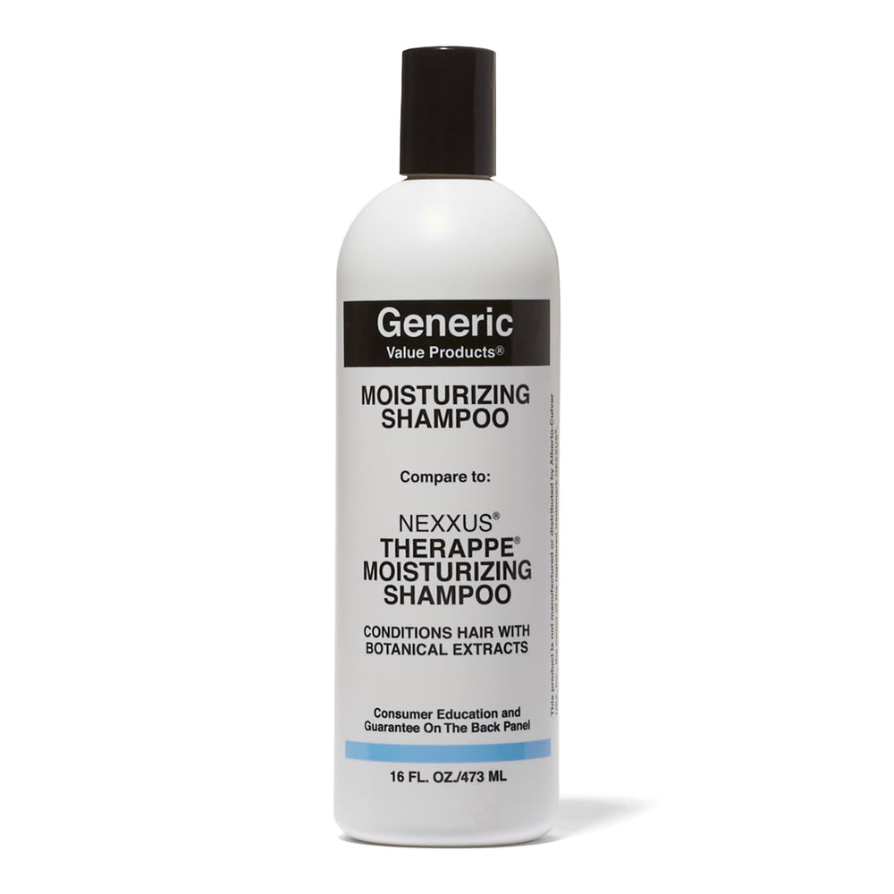 Generic Value Products Moisturizing Shampoo protects hair from sun damage while maintaining moisture.