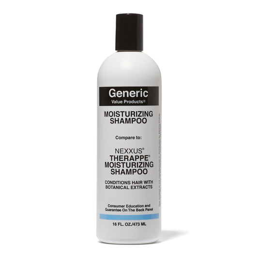 Generic Value Products Moisturizing Shampoo protects hair from sun damage while maintaining moisture.