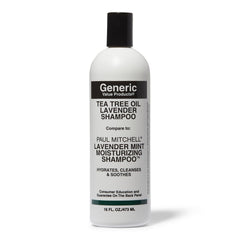 Generic Value Products tea tree shampoo bottle—invigorating lavender scent for a refreshed scalp.
