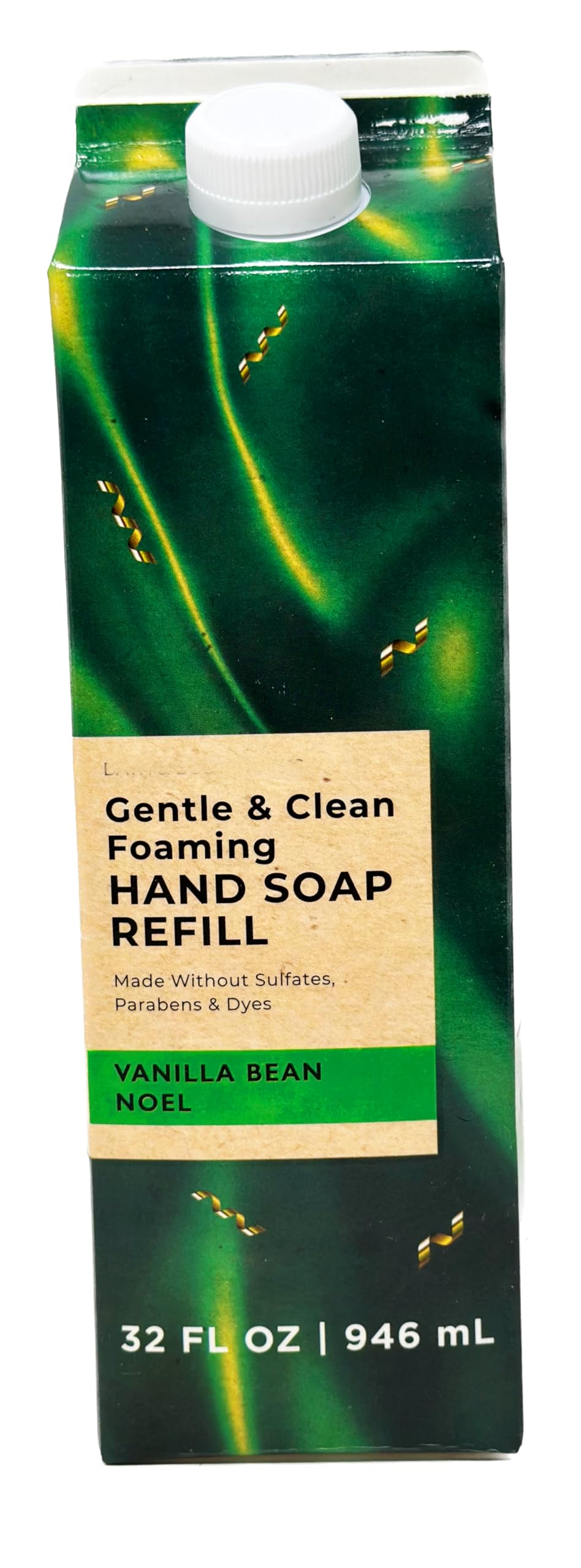 Generic Vanilla Bean Noel refill foaming soap fits Bath and Body bottles, reduces plastic waste