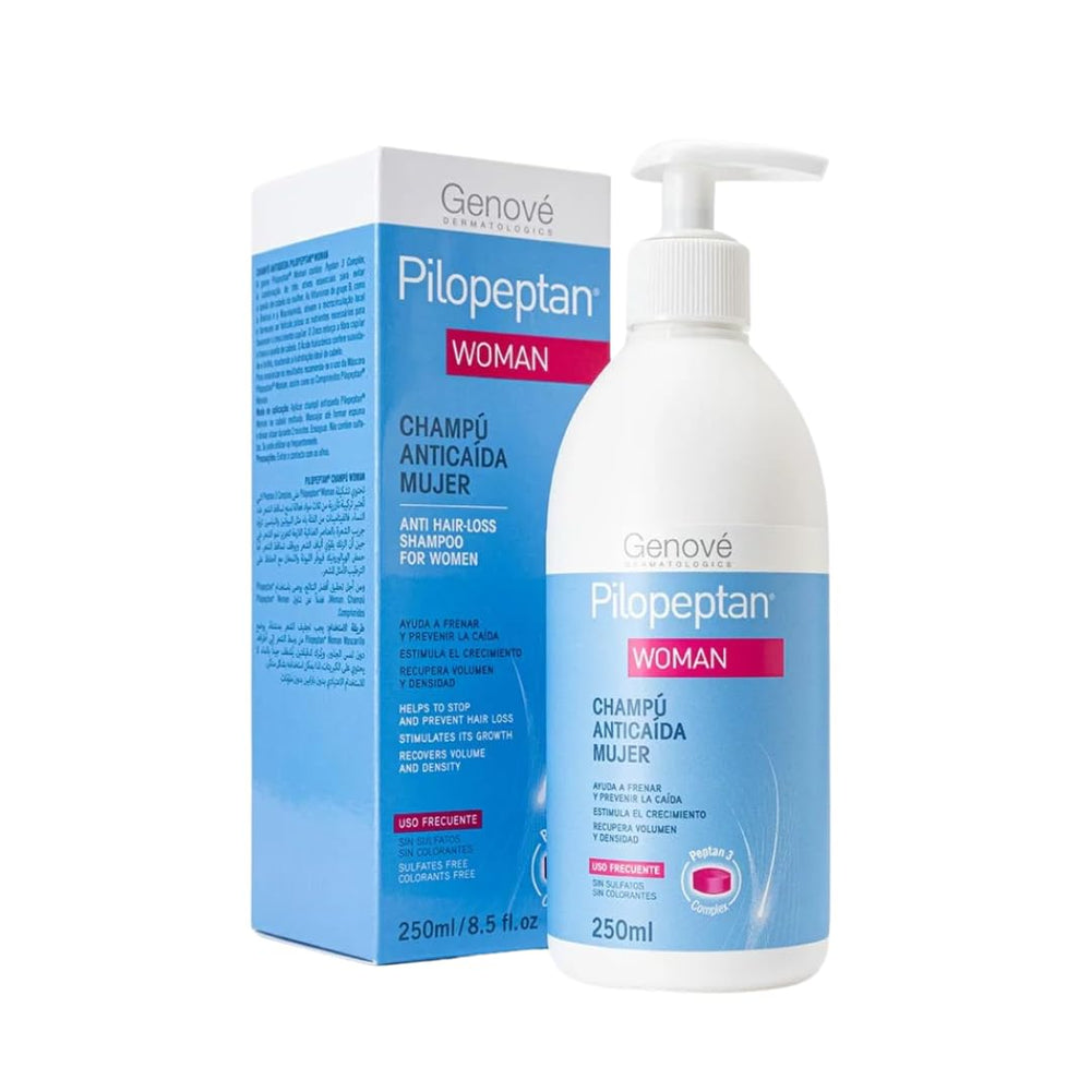Genove Pilopeptan for Women 250ml bottle, nourishing daily hair care
