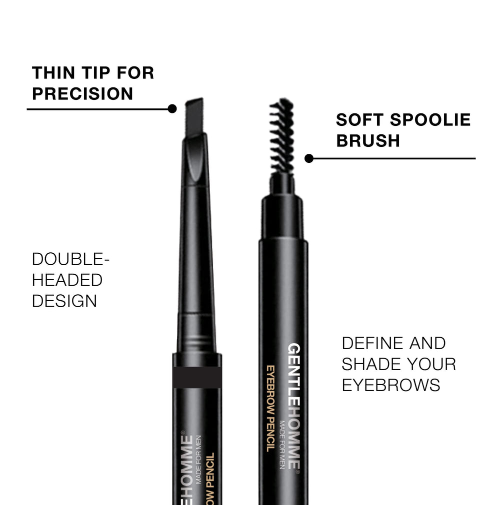 Gentlehomme eyebrow pencil creates natural, defined brows.