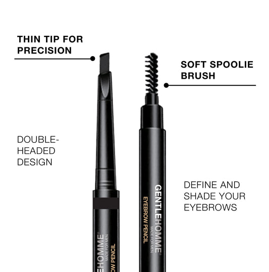 Gentlehomme eyebrow pencil creates natural, defined brows.