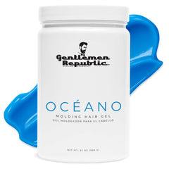 Gentlemen Republic Oceano gel 32oz bottle front for strong hold and shine.