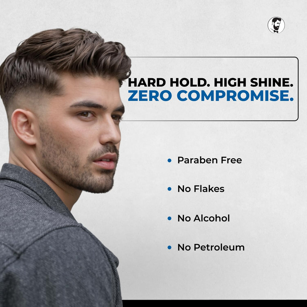Oceano high-shine finish on styled hair looks polished