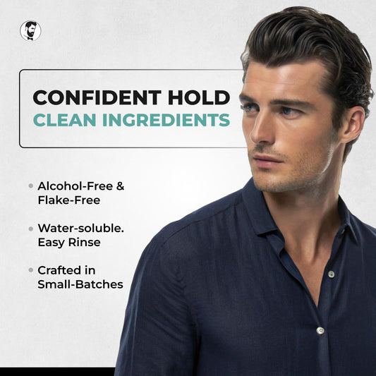 Gentlemen Republic Refined Gel with a high shine finish for a polished look.