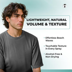 Gentlemen Republic Sea Salt Spray texture on damp hair for lift