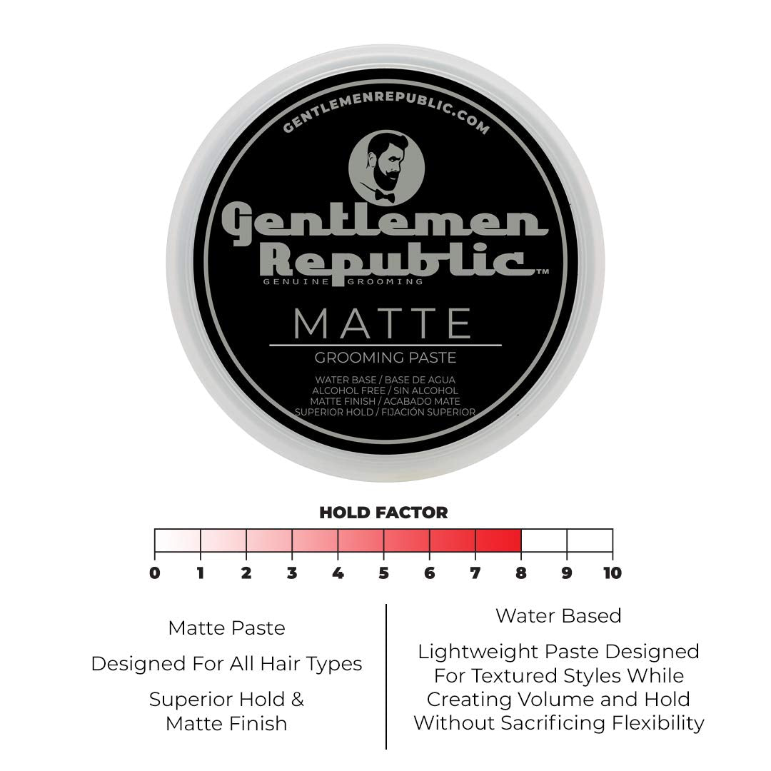Gentlemen Republic textured hair look highlighting natural matte finish and definition