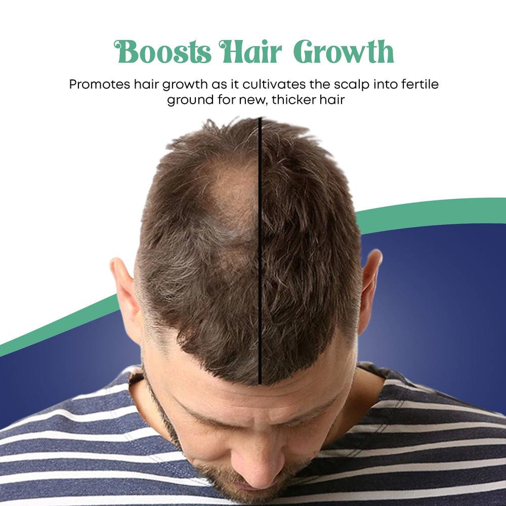Let-It-Grow Shampoo bottle with herb extracts for revitalizing care