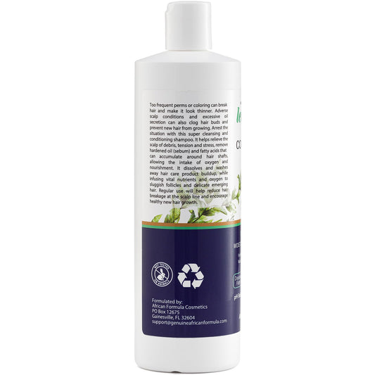Let-It-Grow Shampoo rich lather demonstrates deep scalp cleansing
