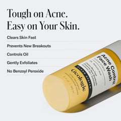 Geologie Acne Control Face Wash exfoliating action on skin for smoother texture