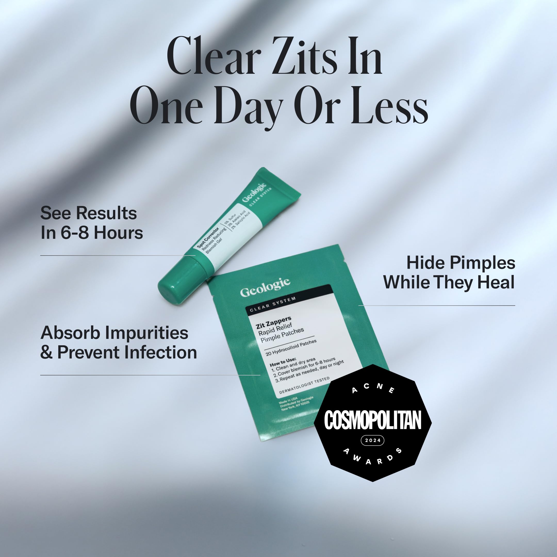 Geologie Clear System sulfur 5% gel calms pimples and reduces swelling