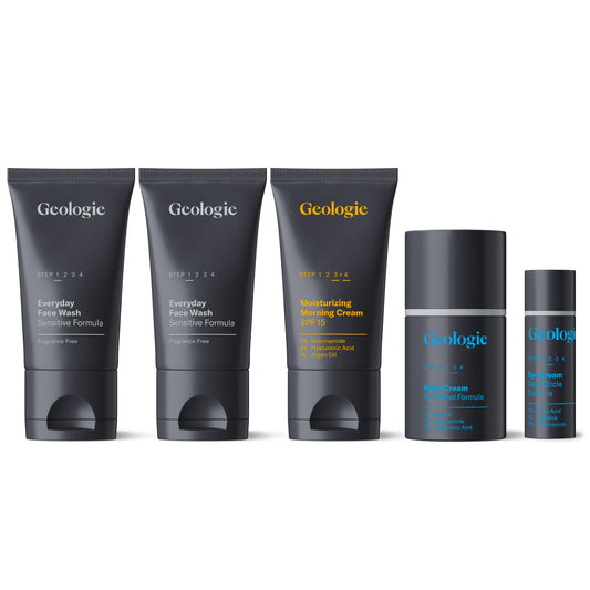 Geologie Sensitive Skincare Face Wash Duo Pack for daily cleansing and oil control
