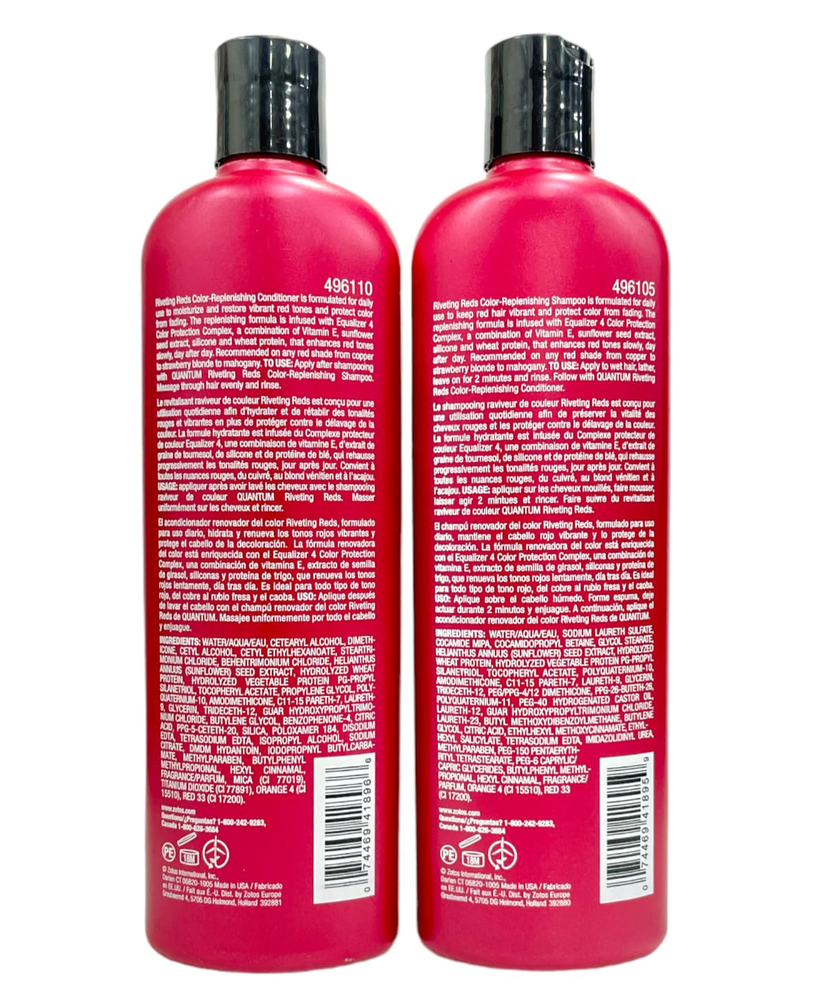 Georgie Riveting Red Conditioner bottle front highlighting color-safe nourishment for red tones