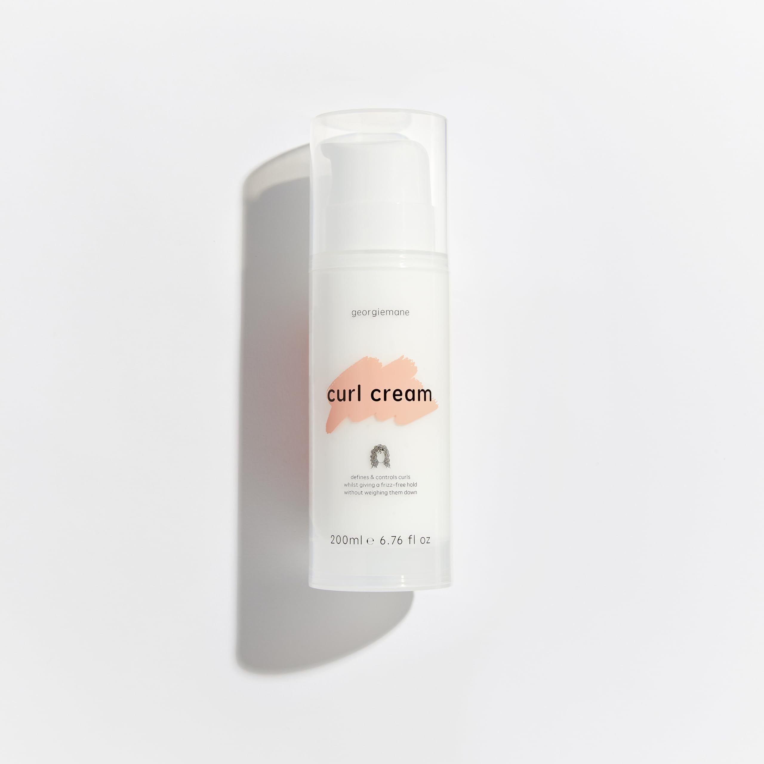 Georgiemane Curl Cream bottle for defined curls and moisture.