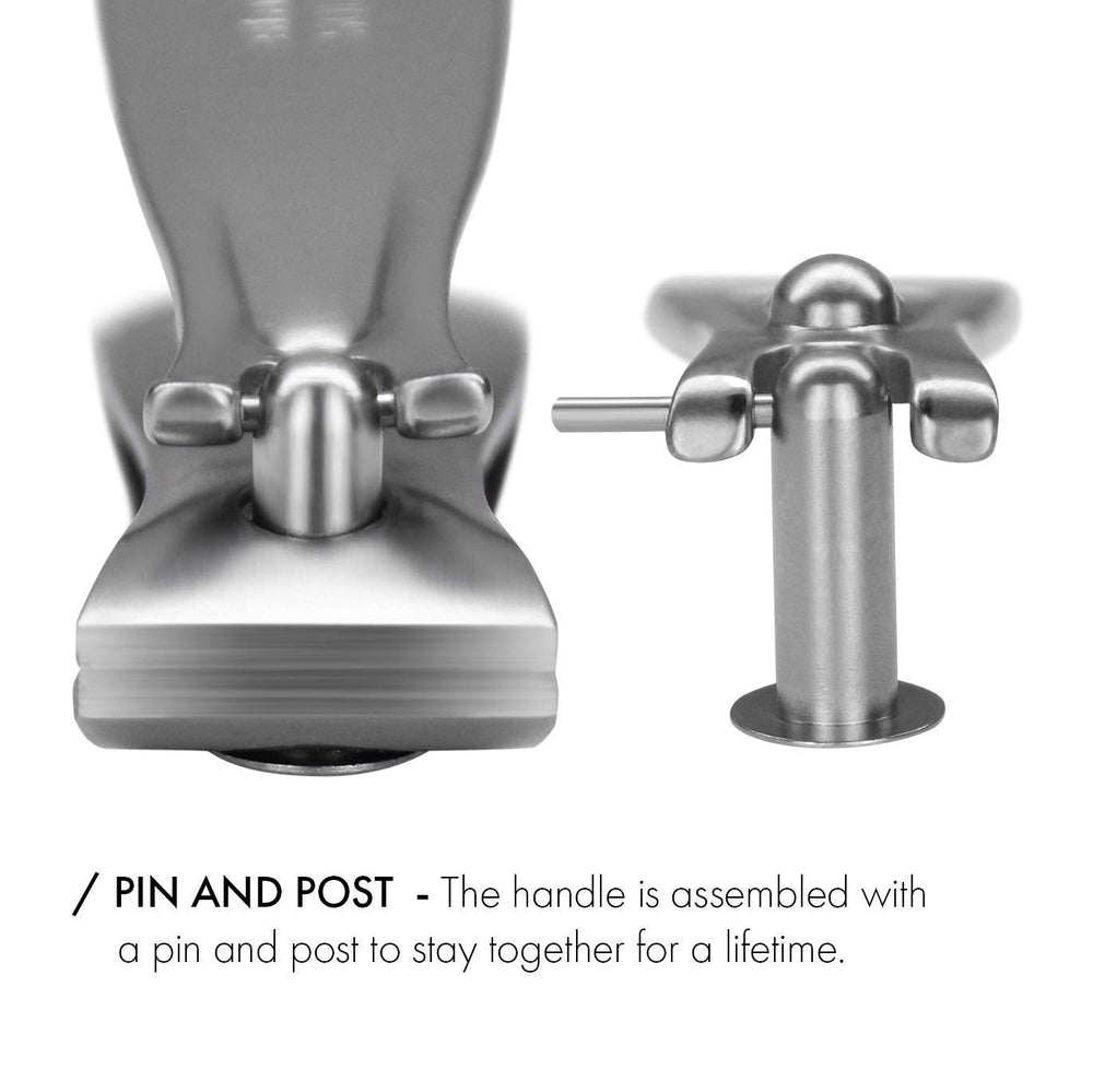 GERMANIKURE high-carbon stainless steel blades resist dulling.