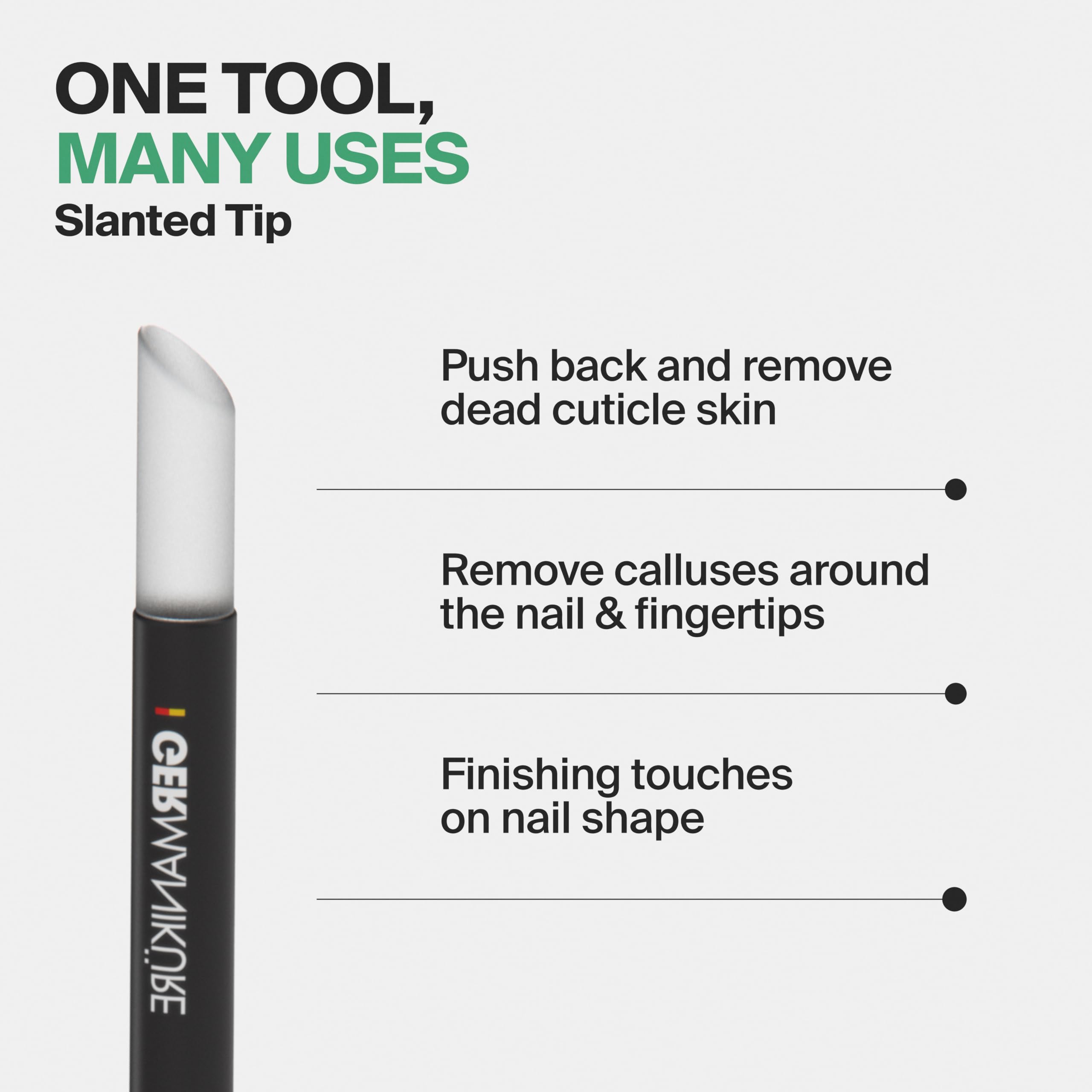 GERMANIKURE nail art placement tool for precise gem setting.