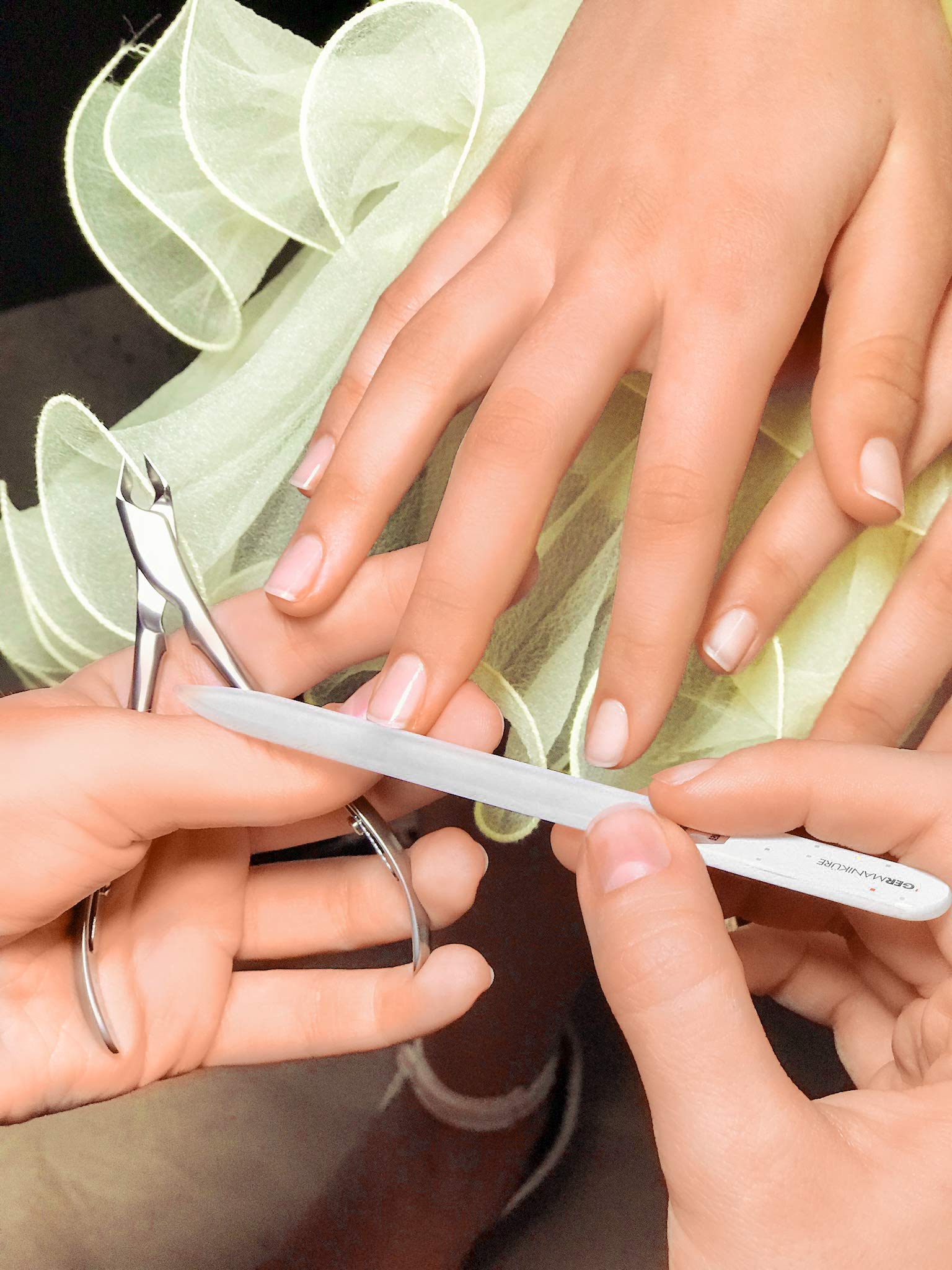 GERMANIKURE travel nail care set ready in pocket friendly packaging.