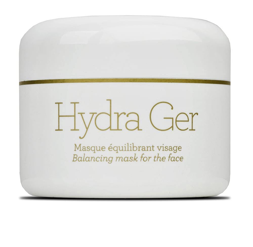 GERne'tic Hydra GER balancing mask – face application shows silky hydration for balanced skin.