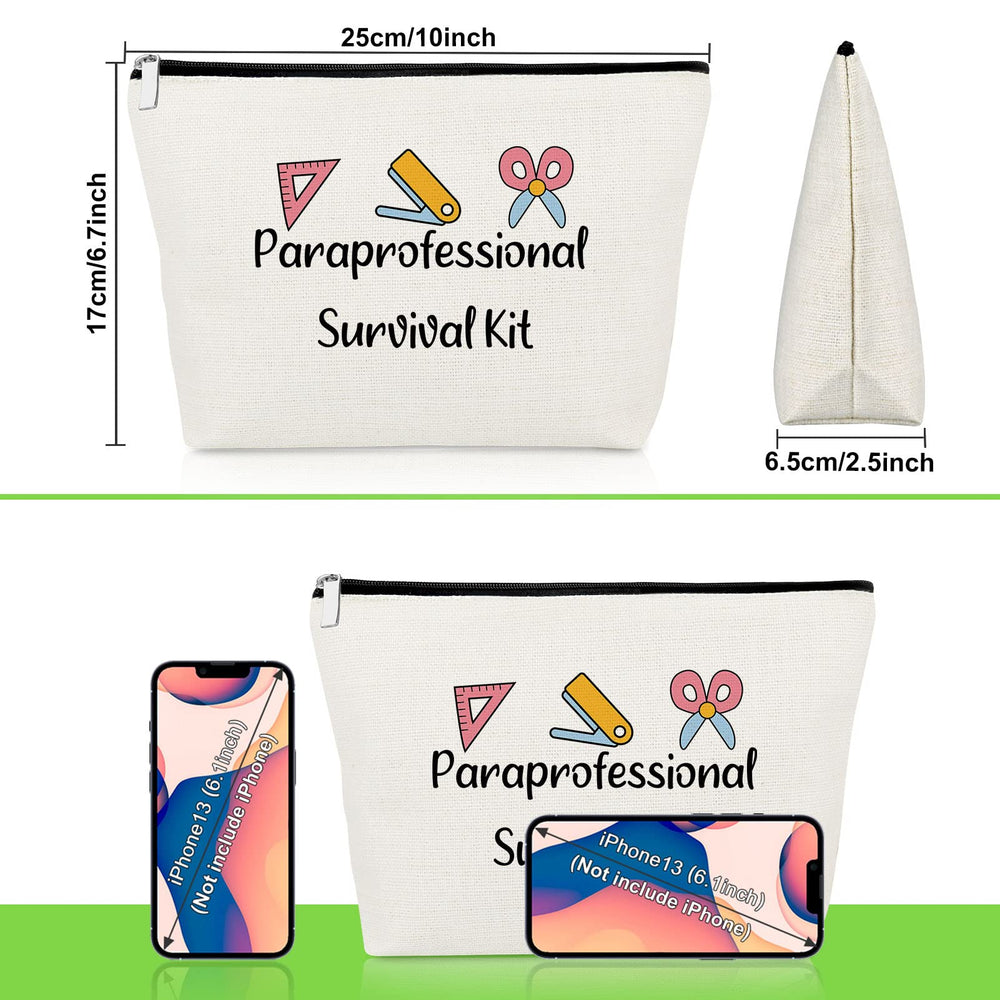 Gevody paraprofessional makeup bag 3-pack inside organization for cosmetics