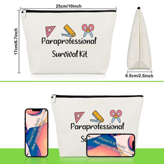 Gevody paraprofessional makeup bag 3-pack inside organization for cosmetics