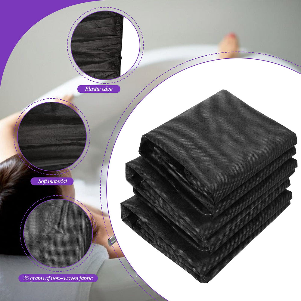 Geyoga black spa wrap in a salon setting, discreet and hygienic.