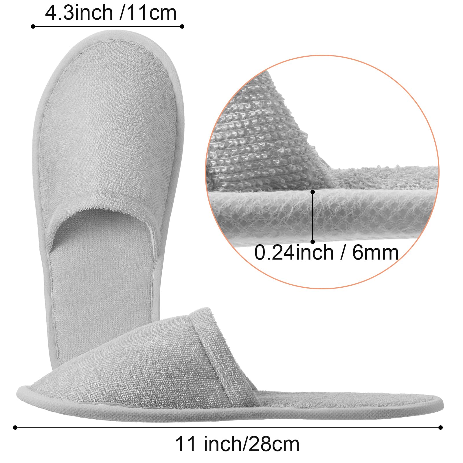 Geyoga independently packaged slippers stay clean and portable during travel.