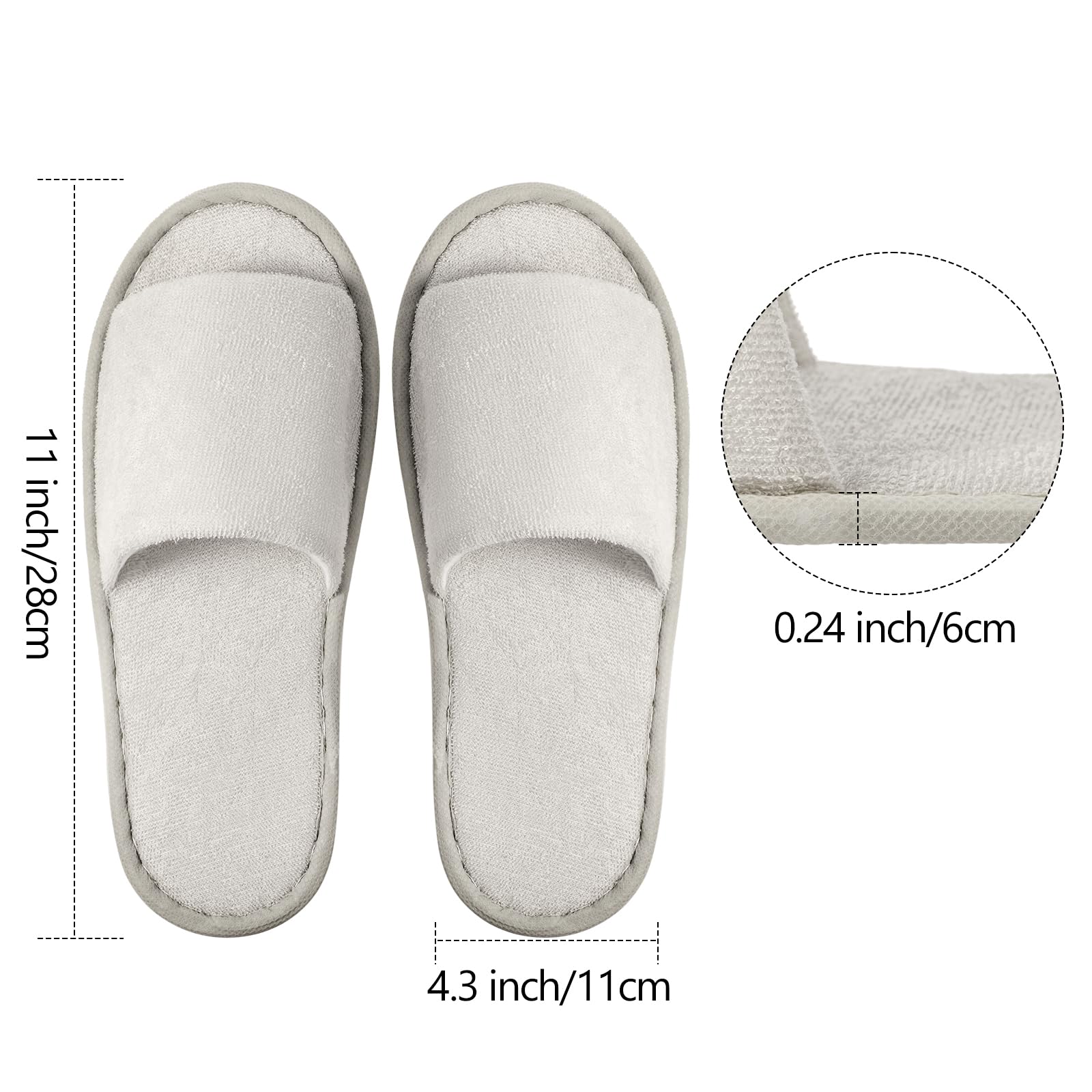 Geyoga soft toweling upper slippers gentle on skin