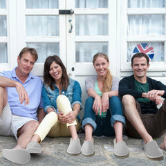 Geyoga spa and hotel slippers offering soft toweling exterior for comfort.