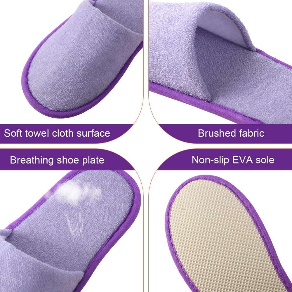 Geyoga disposable slippers with non-slip EVA soles for stable wear.