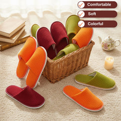 Geyoga travel slippers come in individually packaged bags for clean transport.