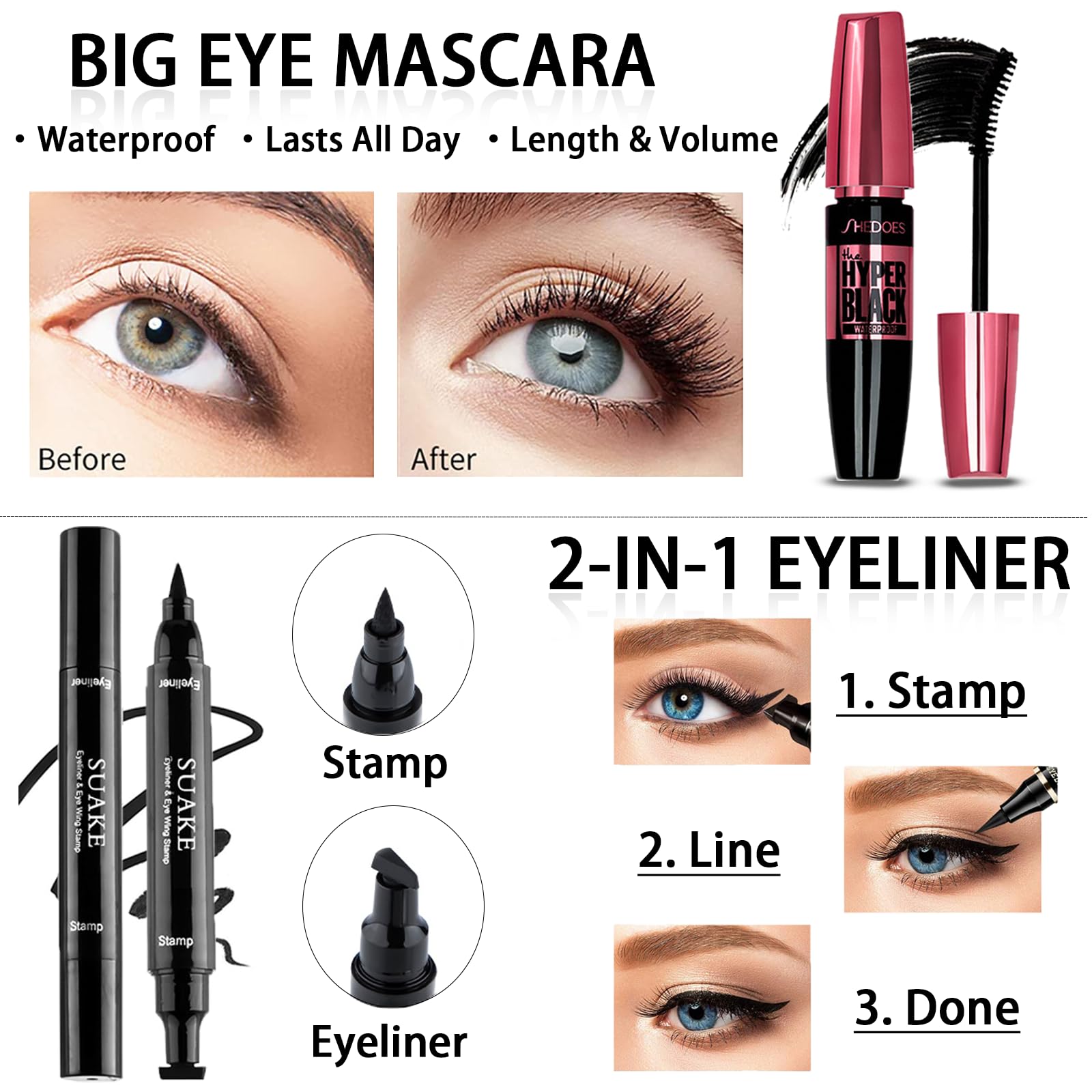 Geyomi winged eyeliner stamp for precise winged lines
