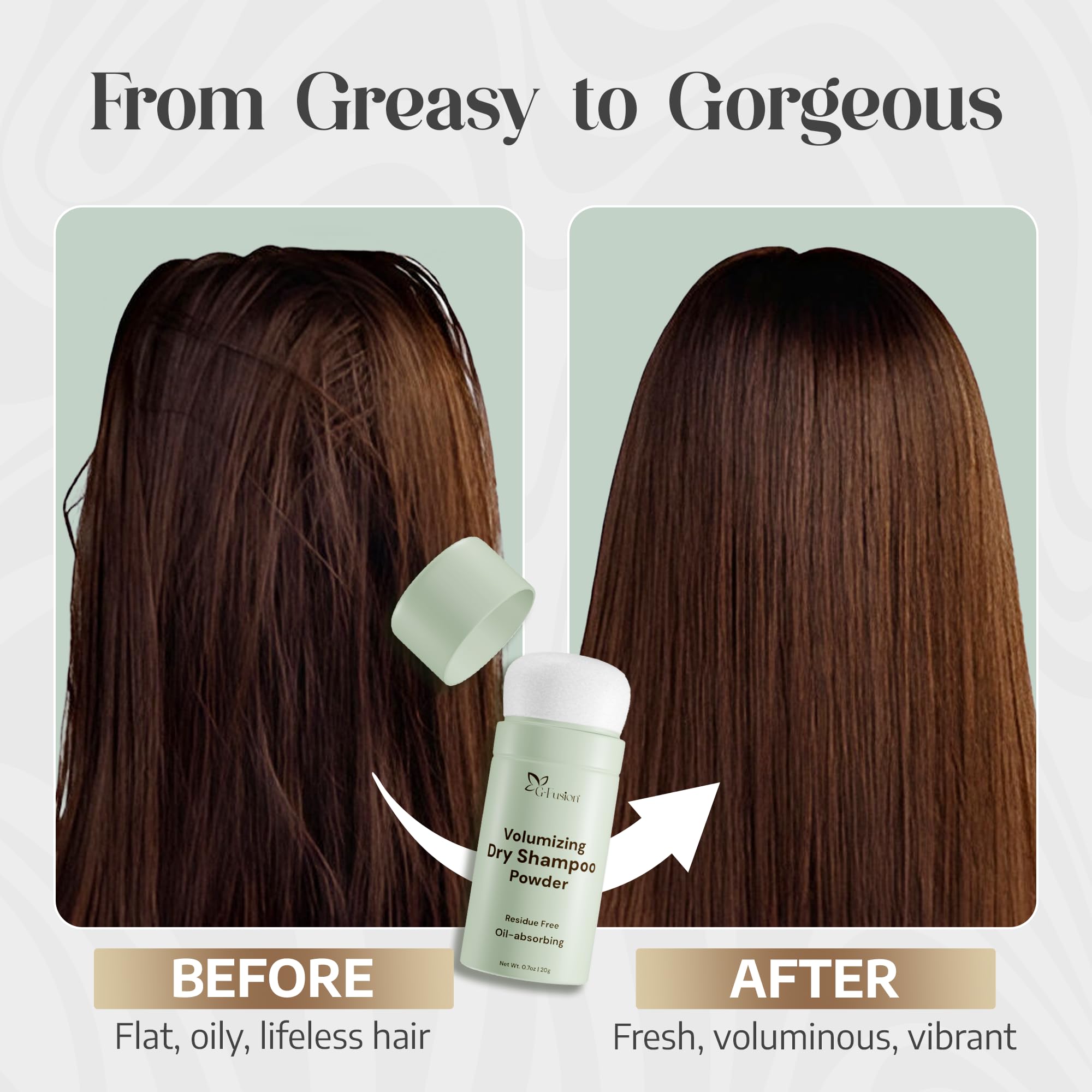 G-Fusion clear residue-free formula for a natural look on dark hair.