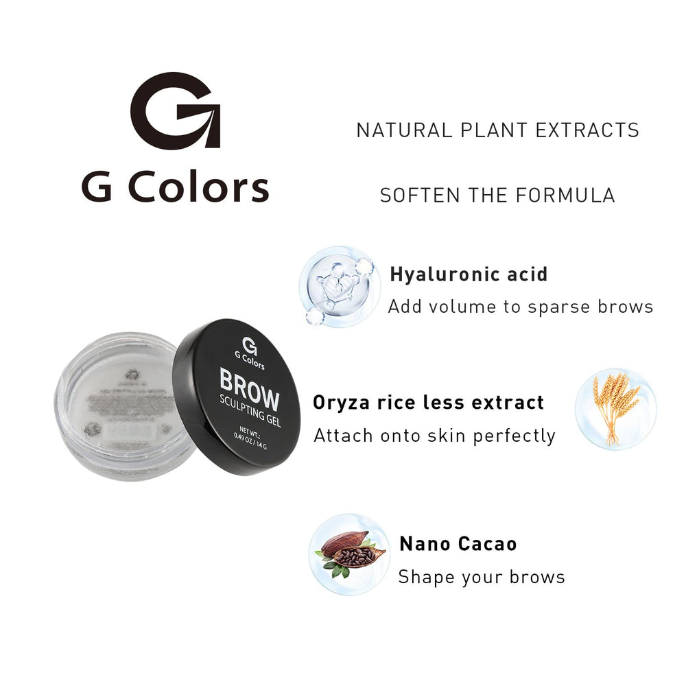 G G Colors natural formula brow wax gentle on sensitive skin.