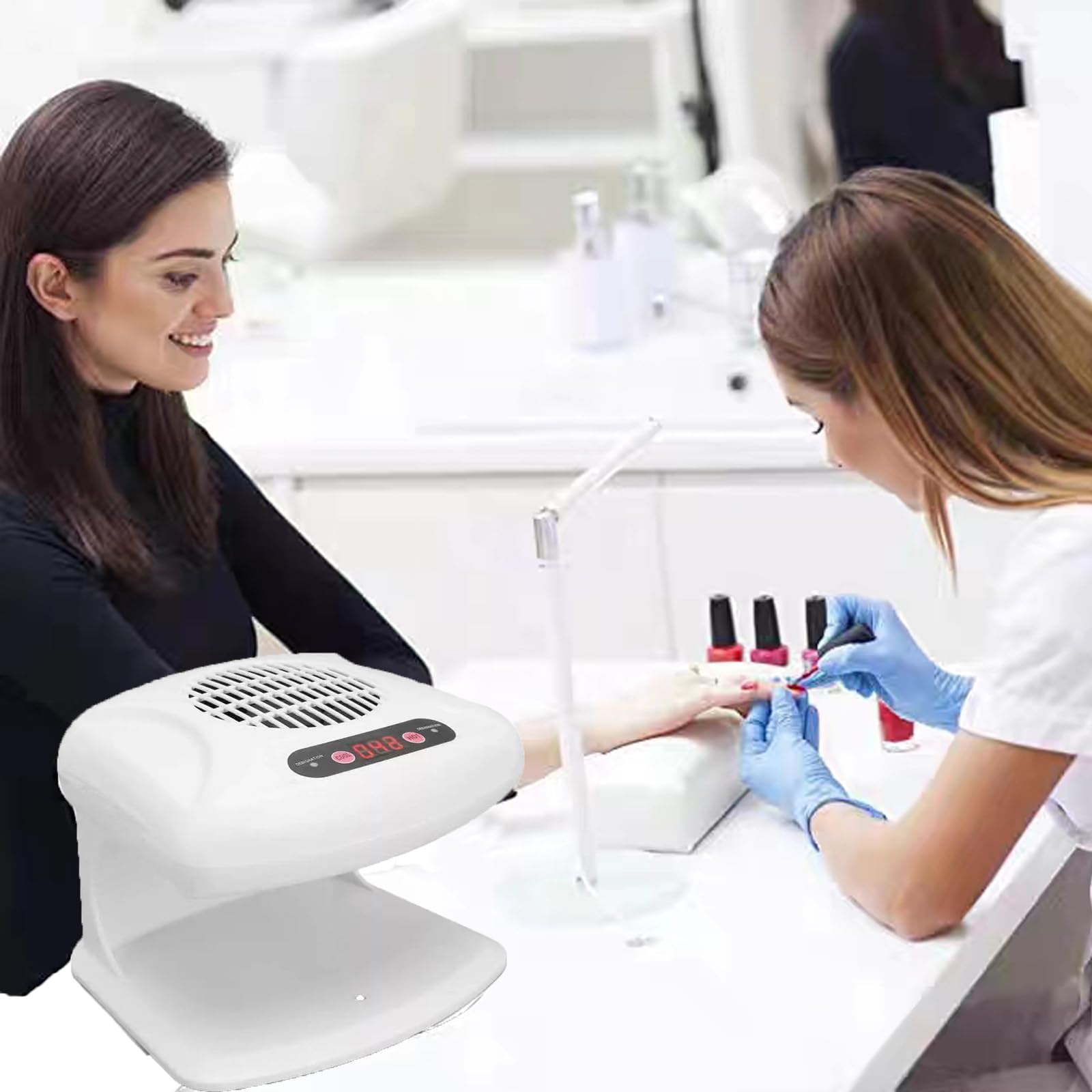 GGAIFbp nail dryer safety design prevents overheating during sessions.