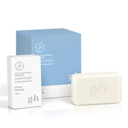 GH PROTECT Bar Soap with prebiotics delivers a gentle cleanse for daily skin balance.