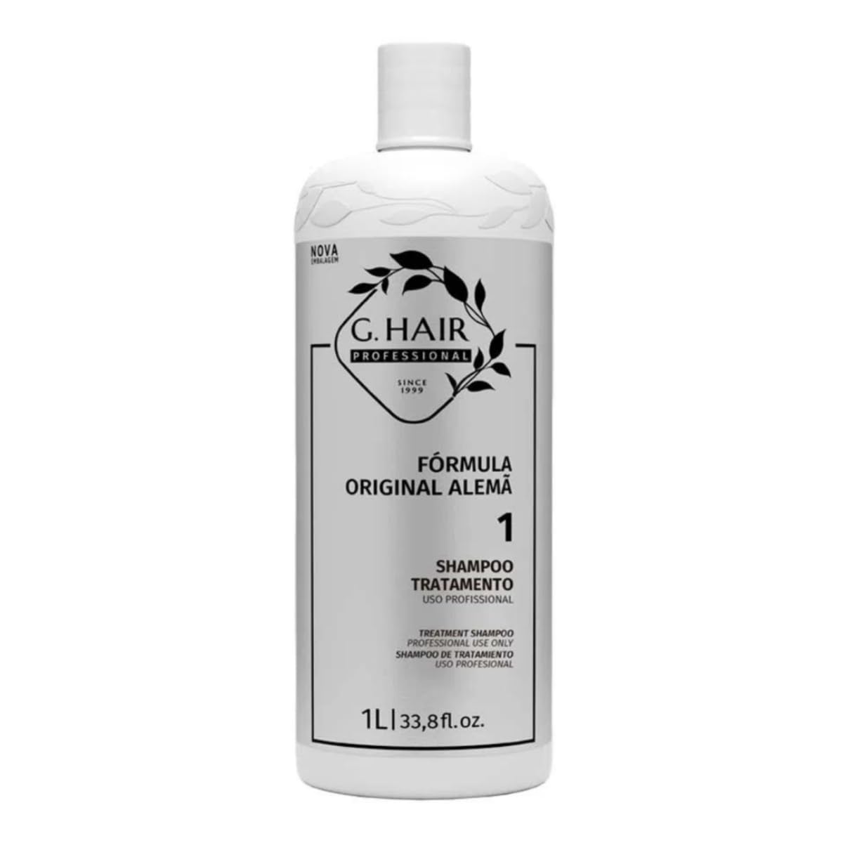 G.HAIR three-step kit bottles show complete smoothing system for frizz control.