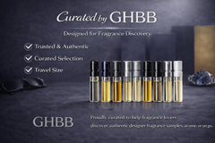 GHBB Cologne 11 branding details highlight quality and freshness of vials