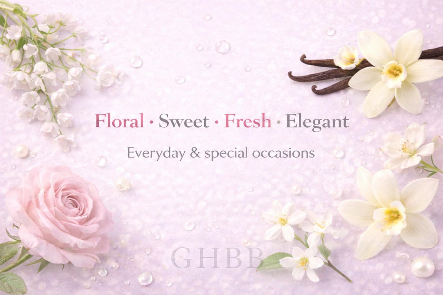 GHBB twelve-vial sampler display perfect for comparing scents before buying