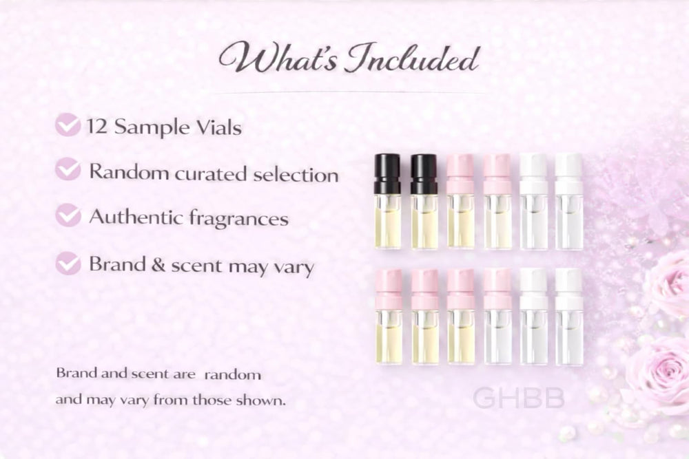 GHBB travel-friendly fragrance sampler bundle ideal for trips and on-the-go testing