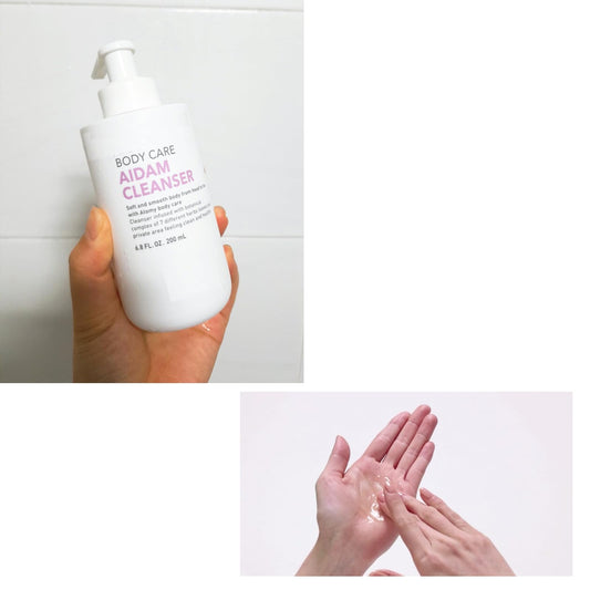 GIANANO Sensitive Body Area Cleanser foam: refreshing scent and gentle rinse.