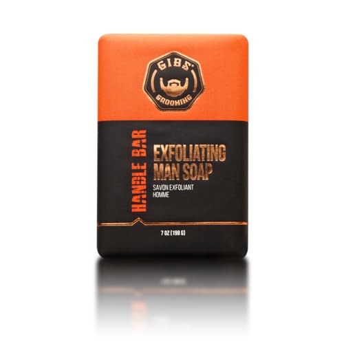 GIBS Handle Bar exfoliating soap citrus fragrance for a bright shower.