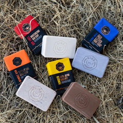 GIBS Handle Bar exfoliating soap long-lasting bar reduces replacement frequency.