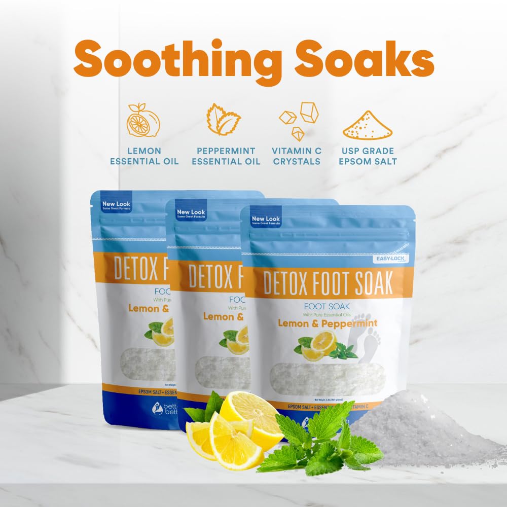 Gift-ready detox foot soak set for spa-like gifts.